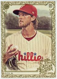 2019 Topps Allen and Ginter Gold Border #83 Aaron Nola