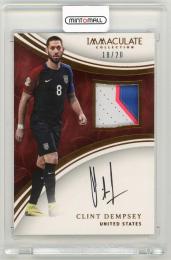 2017 Panini Immaculate Collection Clint Dempsey Patch Autographs Bronze Parallels(ON CARD)【18/20】 United States