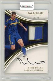 2017 Panini Immaculate Collection Edin Dzeko Patch Autographs(ON CARD)【63/75】 Bosnia-Herzegovina