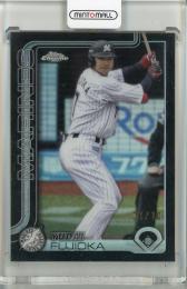 2025 TOPPS NPB CHROME 藤岡裕大 Black Refractors (1stナンバー)【01/10】 千葉ロッテマリーンズ