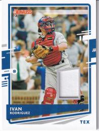 2020 Panini Donruss Texas Rangers Ivan Rodriguez Materials