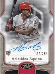 2020 Topps Tier One Cincinnati Reds Aristides Aquino Break Out Autographs 194/299