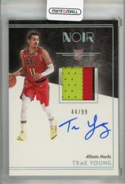 2018-19 Panini Noir Atlanta Hawks Trae Young Rookie Patch Autographs 44/99