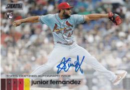 2020 Topps Stadium Club St. Louis Cardinals Junior Fernandez Autographs