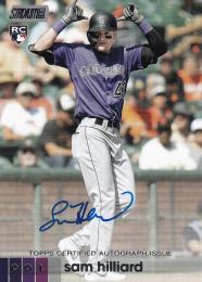 2020 Topps Stadium Club Colorado Rockies Sam Hilliard Autographs