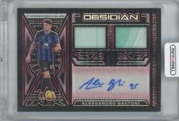 2023-24 PANINI Obsidian Dual Jersey Ink Electric Etch Red Pulsar / ALESSANDRO BASTONI(FC Inter Milan) 【02/49】