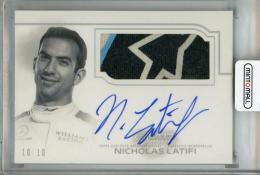 2020 Topps Dynasty Formula 1 Racing Williams Nicholas Latifi Dynasty Autographed(Lastナンバー!) 10/10