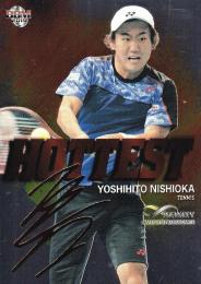 BBM 2019 INFINITY テニス 西岡良仁 HOTTEST 金箔サイン版 パラレル版 128/200