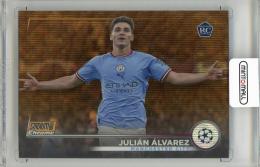 2022-23 TOPPS Stadium Club Chrome  Julian Alvarez UEFA Members Only Image Variations Orange Refractors #14 【16/25】 Manchester City