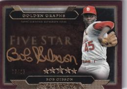 2020 Topps Five Star St. Louis Cardinals Bob Gibson Golden Graphs Purpleパラレル版 09/25