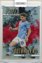 2022-23 TOPPS Finest Julian Alvarez UEFA Club Competitions Prized Footballers Fusion Variations #PFF16  Manchester City