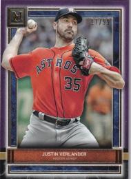 2020 Topps Museum Collection Houston Astros Justin Verlander Base Amethystパラレル版 17/99