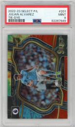 2022-23 PANINI Select English Premier League   Julian Alvarez Tie-Dye #201 【03/49】【PSA 9】 Manchester City