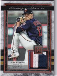 2020 Topps Museum Collection Minnesota Twins Jose Berrios Meaningful Material Relics Copperパラレル版 32/35