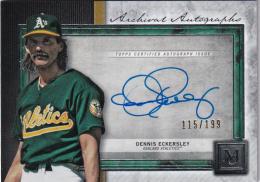 2020 Topps Museum Collection Oakland Athletics Dennis Eckersley Archival Autographs 115/199