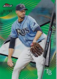 2020 Topps Finest Tampa Bay Rays Charlie Morton Base Green Refractorsパラレル版 97/99