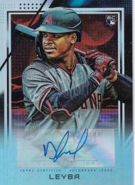 2020 Topps Fire Arizona Diamondbacks Domingo Leyba Autographs