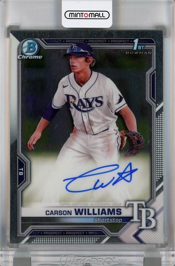 ミントモール / MINT 千葉店 / 2021 Topps Bowman Draft Carson Williams Chrome  Autographs #CDACW ※初期傷、初期不良あり