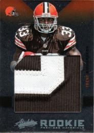 2012 PANINI Absolute  Trent Richardson Event Worn Material 09/25