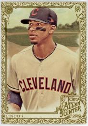 2019 Topps Allen and Ginter Gold Border #21 Francisco Lindor