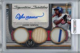 【裏面上側若干難あり】2023 TOPPS Museum Collection Andre Dawson Autograph & Game Used Memorabilia【19/99】