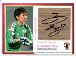 2015-16 日本代表スペシャルエディション なでしこジャパン 福元美穂 直筆サインカード 6/45