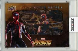 2018 UPPER DECK Avengers Infinity War Spider-Man Strip Mined Metals #SMM11