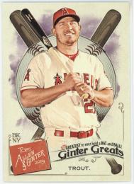 2019 Topps Allen and Ginter Ginter Greats #GG46 Mike Trout