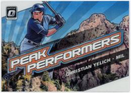 2019 Donruss Optic Peak Performers #2 Christian Yelich