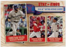 2019 Topps Big League #358 Scooter Gennett/Freddie Freeman/Christian Yelich