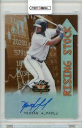 2019 LEAF Valiant Baseball Yordan Alvarez Rising Stock Autograph Orange 35枚限定 /34