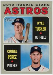 2019 Topps Heritage #227 Kyle Tucker RC/Cionel Perez RC