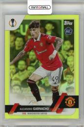 2022-23 TOPPS UEFA Club Competitions  Alejandro Garnacho Yellow #50  Manchester United