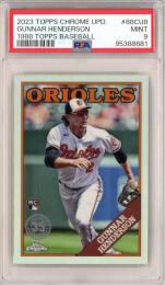 2023 Topps Chrome Update Gunnar Henderson 1988 Topps Baseball【PSA9】 Baltimore Orioles