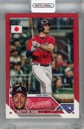 2023 Topps Japan Edition Matt Olson Red #193 ※白かけあり【2/5】 Atlanta Braves