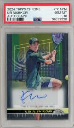 2024 Topps Chrome Kei Nishikori Autographs II #TCA-KNI【PSA10】