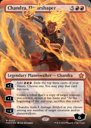 【FDN】【ENG】【マナ・Foil】《整炎師、チャンドラ/Chandra, Flameshaper》ボーダーレス版