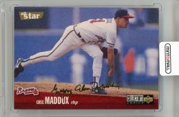 1996 UPPER DECK Collector's Choice Greg Maddux Gold Signature #49 Atlanta Braves