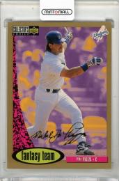 1996 UPPER DECK Collector's Choice Mike Piazza Gold Signature #272 FT Los Angeles Dodgers