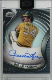 2022 Topps Chrome Black Rollie Fingers Chrome Black Autographs Refractor #CBA-RF 【028/150】 Oakland Athletics