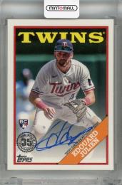 2023 Topps Update Series Edouard Julien 1988 Topps Baseball Autographs #88BAU-EDJ RC Minnesota Twins