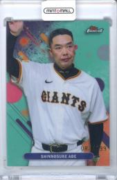 2025 TOPPS NPB FINEST 阿部慎之助 #27 Base Aqua Refractor Parallel【082/199】 巨人