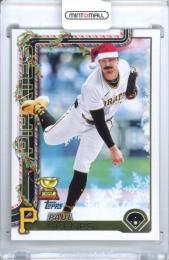2025 Topps Holiday Baseball Paul Skenes #H70 Base Variation Pirates