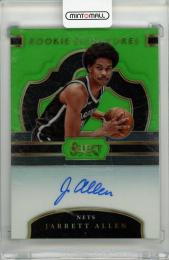 2017-18 PANINI Select Jarrett Allen Rookie Signatures Prizms Neon Green #26【50/65】 Brooklyn Nets