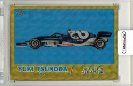 2021 Topps Formula 1 Racing Cards Yuki Tsunoda Goldparallel【09/50】 Scuderia AlphaTauri