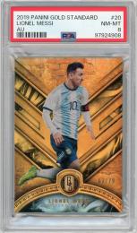 2019-20 PANINI Gold Standard Soccer Lionel Messi AU #20 79枚限定【03/79】【PSA8】《Near MINT-MINT》