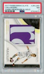 2017 PANINI Immaculate Collection Soccer Luka Modric Jumbo Memorabilia Gold #JM-LMO 10枚限定【06/10】【PSA7】《Near MINT》Real Madrid CF