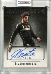 2016-17 Panini Noir Alvaro Morata #CO-AMO Country Signatures Autographs【27/99】 Spain