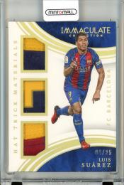 2017 Panini Immaculate Collection Luis Suarez #HT-LS Hat Trick Materials Praime【04/25】《状態要確認》 FC Barcelona