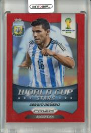 2014 Panini Prizm FIFA World Cup Brazil Sergio Aguero #2 World Cup Stars Prizms Red【014/149】 Argentina